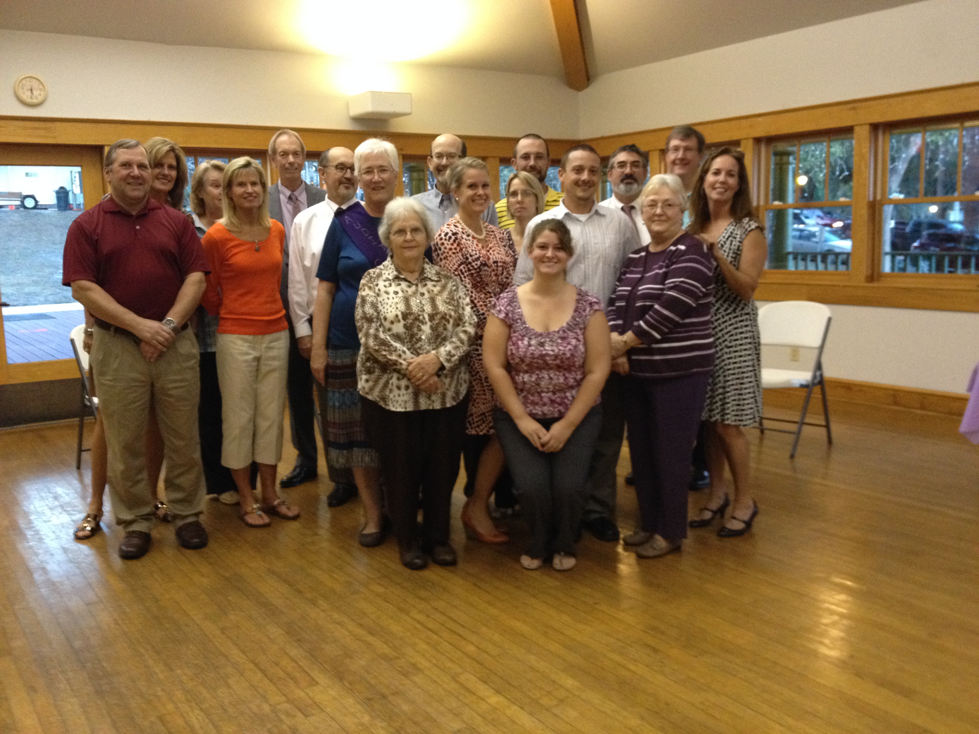 The gang is all here at Pat's retirement party